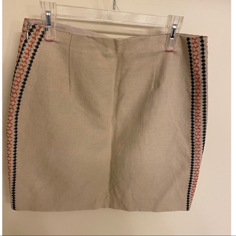 Loft Tan Linen Skirt! Size 8 - Picture 2 of 3